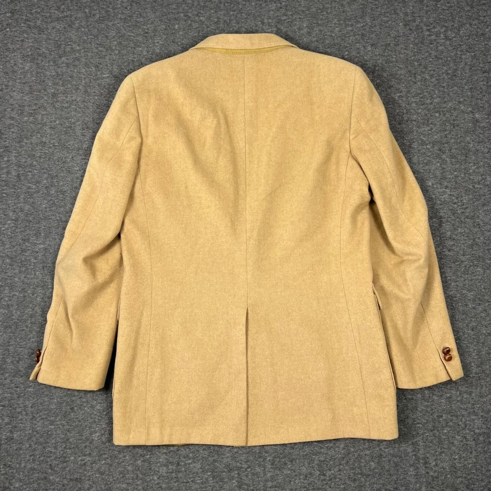 Vintage Novelli Mongolian Camel Hair Sport Coat Blazer Men's 41L Union Made USA